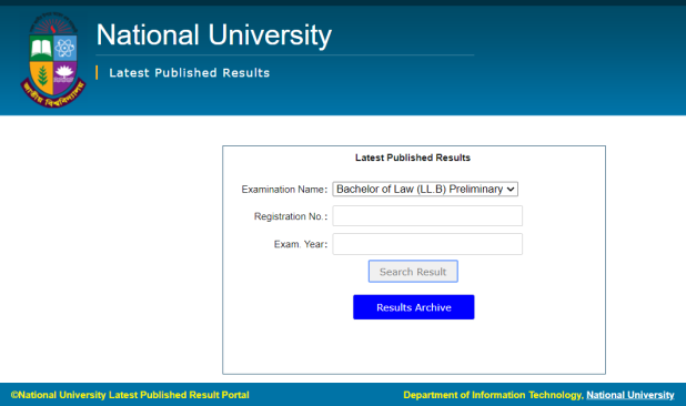 NU Honours 1st Year Result 2023